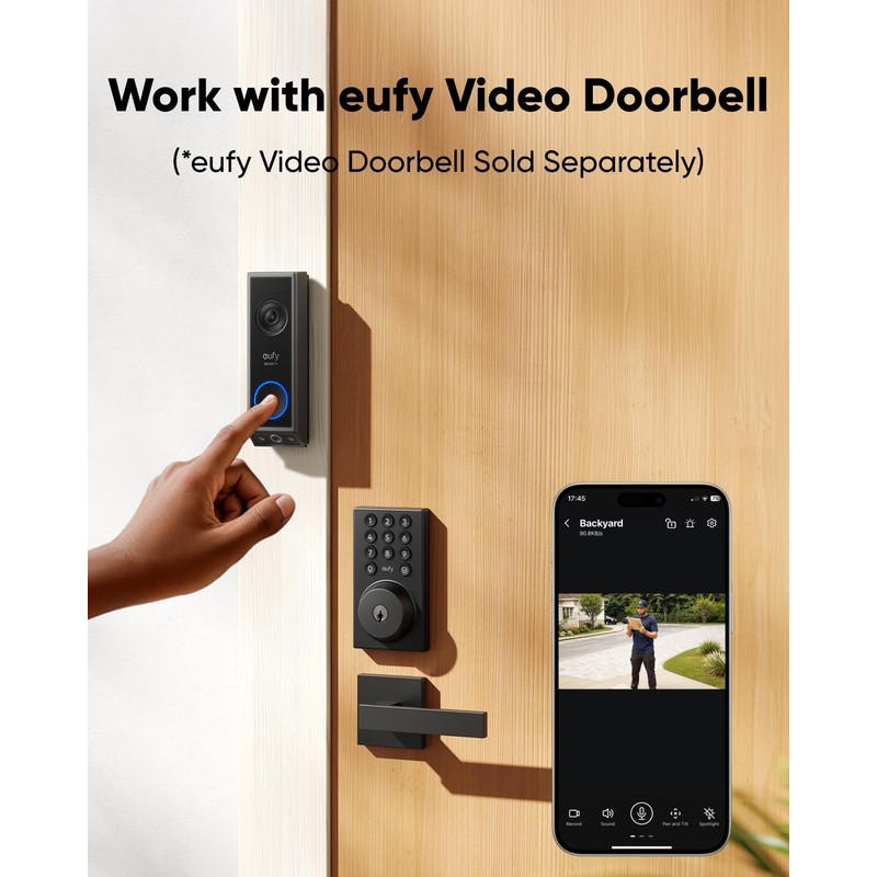 eufy Security Smart Lock C30, Keyless Entry Door Lock, Built-in