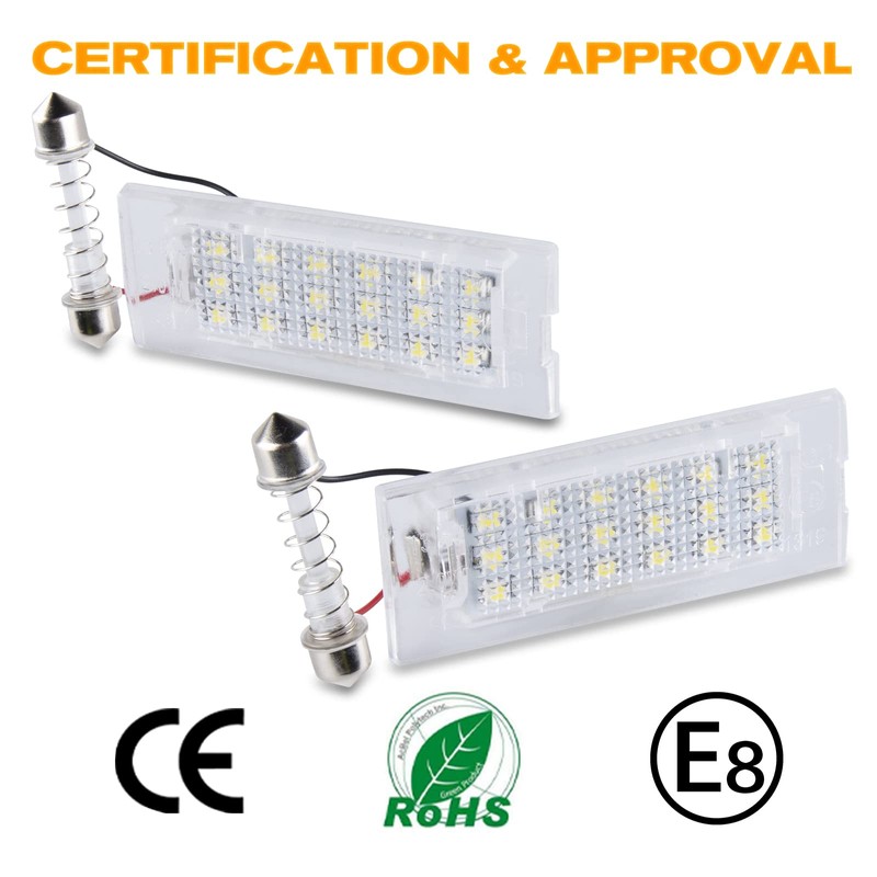 POPMOTORZ Number Plate Light, 2 Pieces Number Plate Light for