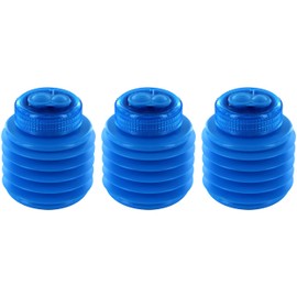 KUM AZ347.00.16-B Softie 442 M2 Pencil Sharpener with Container, 3 Sharpeners, Blue, Flexible and Shatterproof, Double Container Sharpener