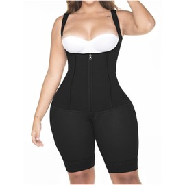 MARIAE RA003 Fajas Colombianas Tummy Control Girdle Open Bust Shapewear for Women Negro 5XL