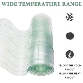 TiciKim 7.1 in x 5.2 ft Dog Door Replacement Flaps Doggie Door Replacement Strips Safe Plastic Strip for DIY Dog Door or Cat Door, Easy to Cut & Install, Thermal Insulation, Clear