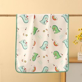 Potty Training Bed Pads, Single Waterproof Mattress Protector Bed Wetting Mats Dinosaur Toddler Bed Mats Cot Bed Mattress Protector 100% Waterproof Sheets for Bed Wetting 100 cm x 70 cm
