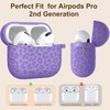 DGege Fashion Engraving Leopard Case Compatible for Airpods Pro 2