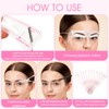 Reusable Eyebrow Stencils, 12 PCS Soft Washable Eyebrow Templates with