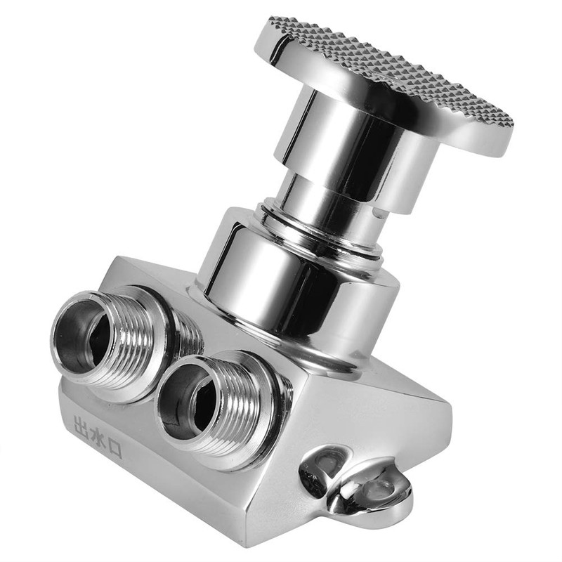 Hyuduo Floor Mount Pedal Valve, Copper Floor Foot Pedal Control