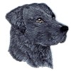 Wholesale Applique Black Lab Head Puppy/Dog Labrador Retriever Embroidered Iron