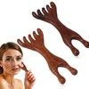 2Pcs Head Massager Scalp, Wooden Massage Comb Five Claw Handheld,