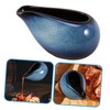Zerodeko Ceramic Sauce Pitcher Gravy Boat for Custard Beautifully Crafted