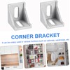 Boxonly 40mm x 40mm Inside Corner Bracket Gusset,Corner Brace Angle