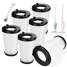 6 Pack VAF-1TM Replacement Filter Compatible with Electrolux Ergorapido Stick Cordless Standard and Lightweight Pet Version PureAdvantage PureAdvantageTM VAF-1 Vacuum Filters, Replaces Part EL65522