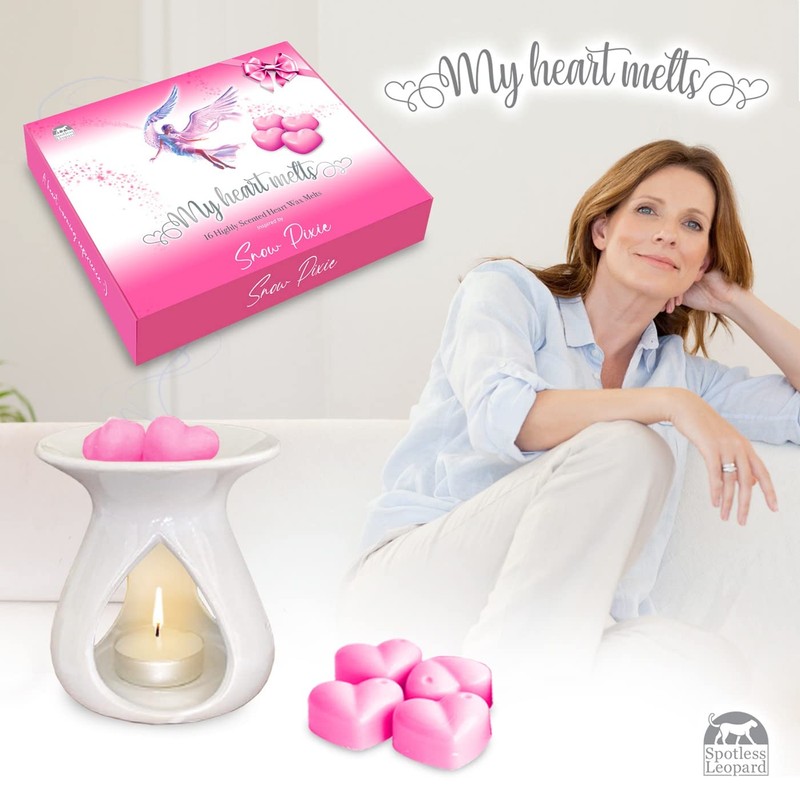 Snow Pixie Wax Melts: 16 x 5g Heart Shaped Wax