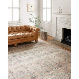Loloi II Hathaway Collection HTH-03 Java / Multi, Traditional Accent Rug, 3'-6" x 5'-6"