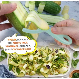 Set of 4 Vegetable and Fruit Peelers for Kitchen - Ideal for Peeling Potatoes, Carrots, Apples, Cucumbers and More, with Comfortable Grip for Easy Use