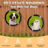 Hamiledyi Dog Fence Window, 12.4" Acrylic Dome Window Clear Bubble