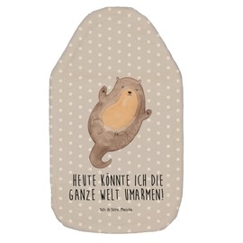 Mr. & Mrs. Panda Hot Water Bottle Otter Hugging - Gift, Grain Cushion, Fish Otter, Happy, Heat Cushion, Optimistic, Otter Sea Otter,