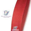 HaberCrafts 25mm Width Cotton Webbing (3 Meters, Red)