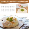 Toyvile 10-Teilig Sauerteig Starter Set, 23 cm Gärkorb Rund, Gärkörbchen