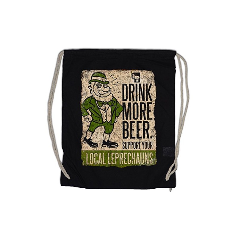 Urban Backwoods Drink More Beißer Fun Drawstring Bag Gym Sack