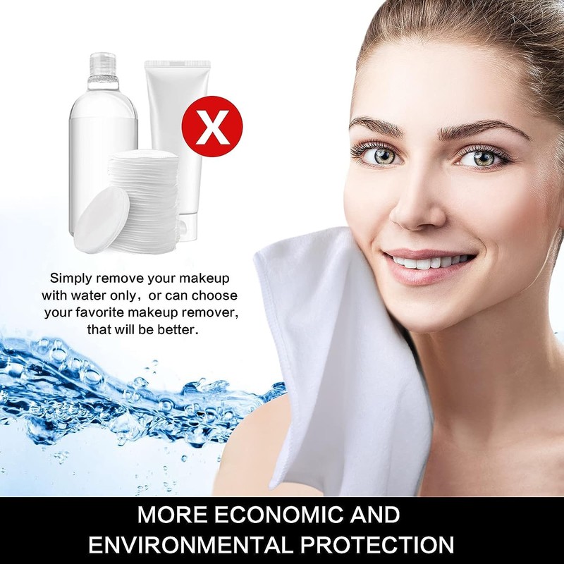 Sinland Microfiber Facial Cloths Fast Drying Washcloth White 12 inch