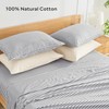 JELLYMONI 100% Natural Cotton Plaid Standard Pillowcases Set, 2 Pack