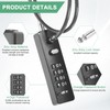 M METERXITY Gate Locks for Outdoor Fence, 23.6IN Heavy Steel
