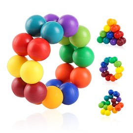 1 Piece Kids Soothing Toy, Creative Stress Relief Toy, Novel Toy, Versatile Bead Relaxation Ball, Table Toy, Suitable for Boys and Girls.Multicolor