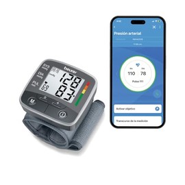 Beurer BC32 Tensiómetro Digital de Muñeca, Monitor de Presión Arterial Automático con Indicador de Arritmias, Pantalla XL y Memoria para 2 Usuarios, Estuche Incluido