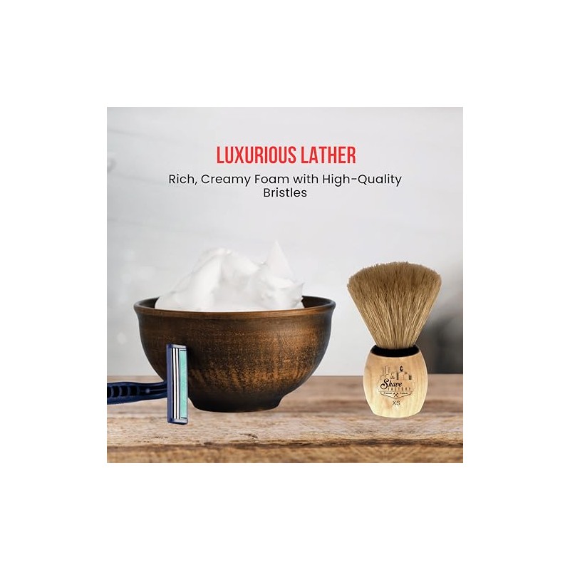 The Shave Factory Shaving Brush - Perfect for Traditional Wet