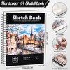 A4 Hardcover Sketchbook, 60 Sheets Spiral Sketch Book, 160gsm Thick