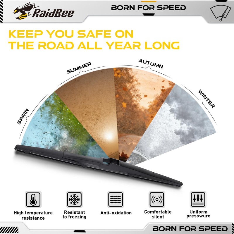 RaidBee Rear Wiper Blade 14 inch, OEM Replacement for Hyundai