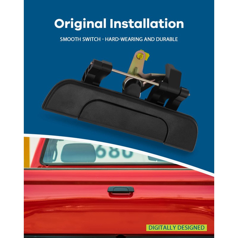 LUJUNTEC Exterior Tailgate Door Handle Side Replacement for 1995-2004 for