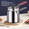 Deep Fryer With Basket, Handheld Frying Pot Deep Fryer Pot