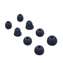 4 Paar Ersatz Ohrstöpsel für Beats Powerbeats Pro/Powerbeats 3/Powerbeats 4, 4 Größen Silikon Ohrstöpsel für 4mm In-Ear Kopfhörer (Blau)