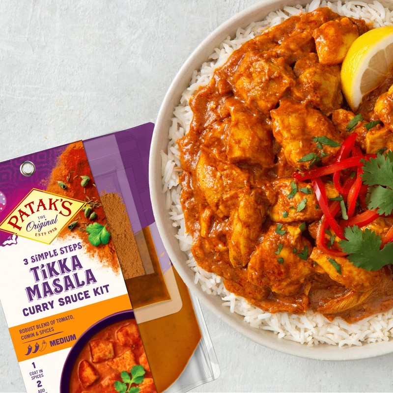Patak's Tikka Masala 3-Step Sauce Kit (11 oz each, 6-Pack)