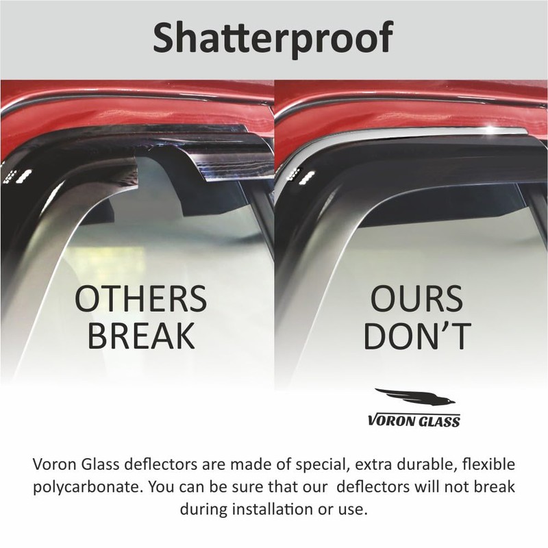 Voron Glass Tape-on Extra Durable Rain Guards for Lexus TX