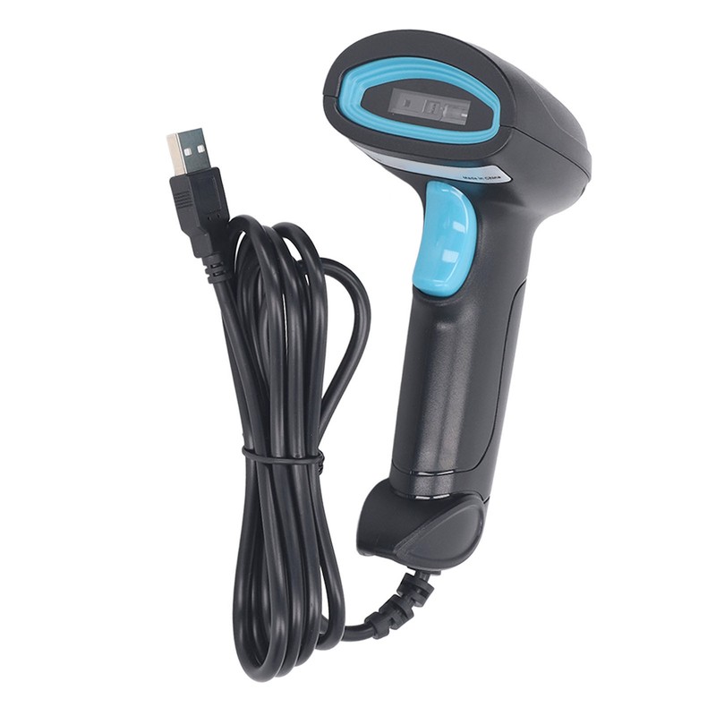 1D Barcode Scanner High Accuracy Fast Decoding Ergonomic USB Wired