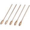 kicoriya Set of 5 Wooden Stirers Long Spoons 7.9 inches