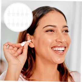 Mipcase 100pcs Ear Washer Tips Flexible Ear Cleaning Replacement Accessories for Reusable Design for Adults and Boys and Girls