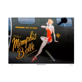 Aircraft Nose Art, 8x11 Photograph of Memphis Belle