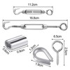 CHRORINE 24 Pcs Garden Wire Rope Kit 304 Stainless Steel