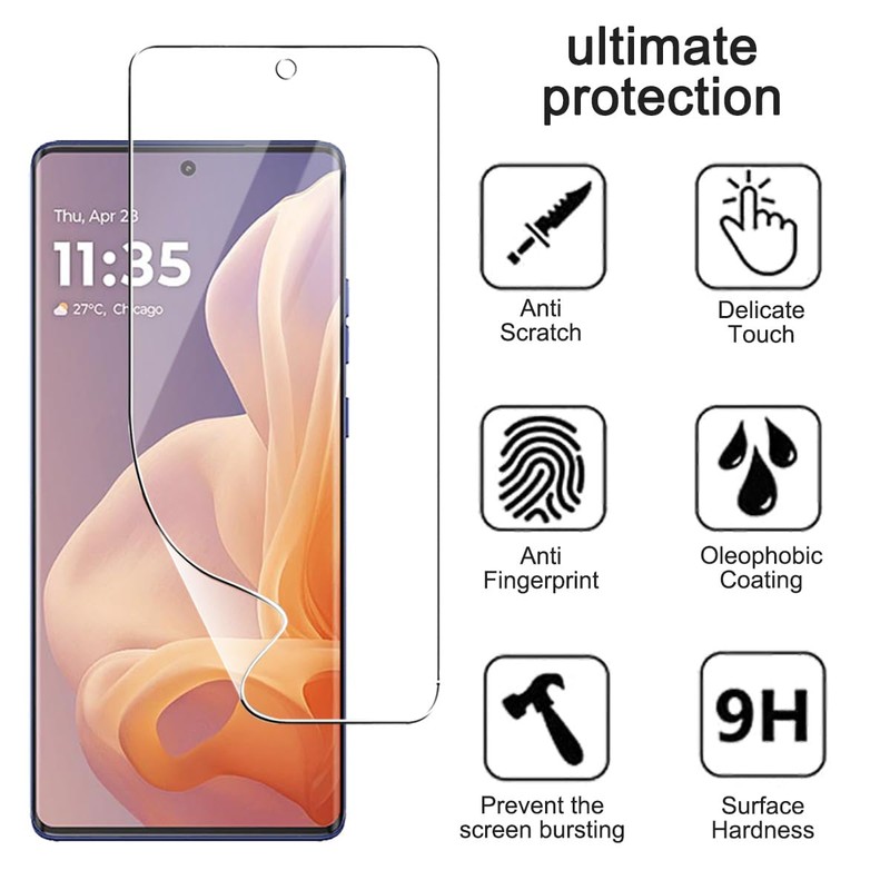 carinacoco 3 Pack Elastic Skin Screen Protector for Motorola Moto