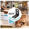 sourcing map 50 Set l Corner Bracket Corner Brace Metal