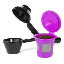 Single Serve Value Pack 1-Stream Reusable Filter Cup/EZ Scoop Perfect Pod Single Serve Pack Reusable Coffee Filter Cup & EZ-Scoop for K-CUP Brewers