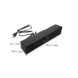 SHINEOFI PC Desktop Computer Speakers Sound Bar with Enhanced Bass Wired USB Connectivity Compact Stereo for Laptops for Gaming and Multimedia Use