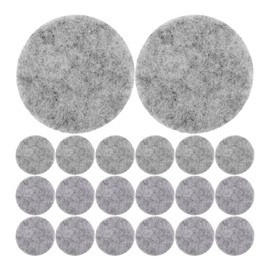 OATIPHO 100 Piezas Almohadilla para Aromaterapia De Fibra De Algodn 30mm para Difusor De Aceite Esencial Y Colgantes De Aroma Color Gris AromatizaciN 