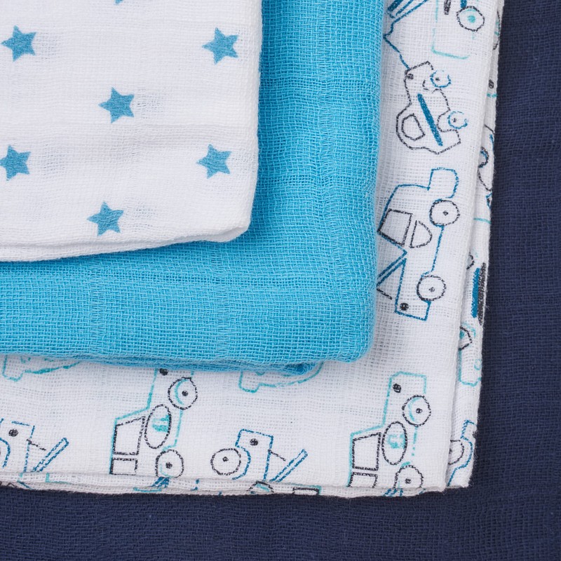 Care Baby Burp Cloths, made of cotton in 4 and