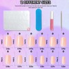 LoveOurHome 240pc Coffin Press on Nails Short Fake Nails with