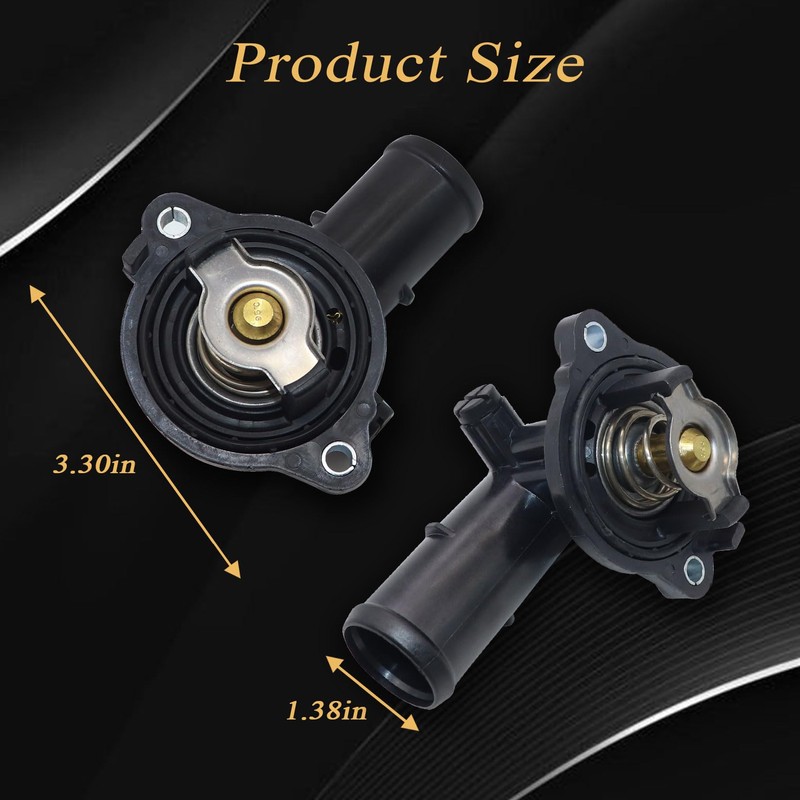NLQR 330424 323056 Thermostat Housing Assembly Compatible with Maserati Ghibli