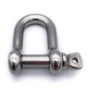 V4A Stainless Steel Shackle Diameter 8 mm Straight Short Shape