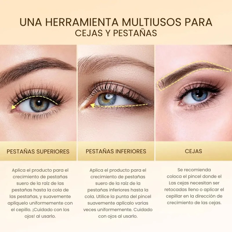 Serum Máscara Crecimiento Alargadora Pestañas Transparente